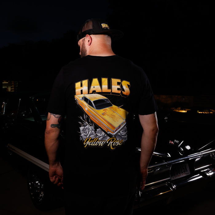 Yellow Rose Unisex Tee - Black