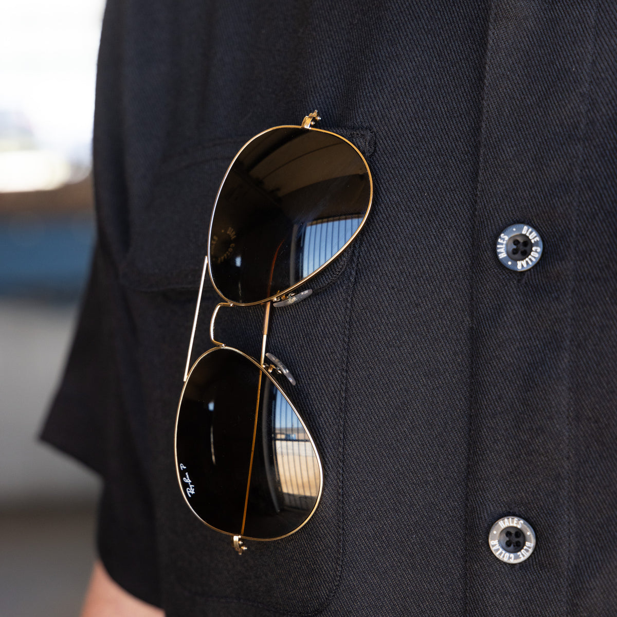 Blue Collar Short Sleeve Shirt - Black