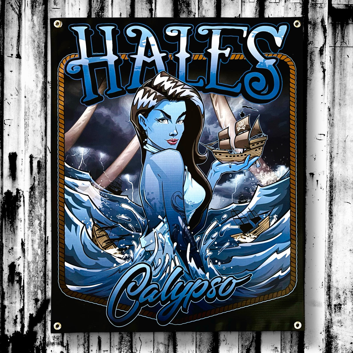 Calypso Vinyl Garage Banner - 36" X 29"